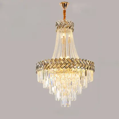 Luxury Geometric Modern Crystal Sphere Chandelier Image - 15