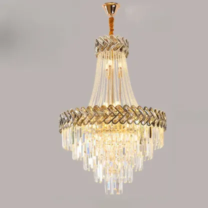 Luxury Geometric Modern Crystal Sphere Chandelier Image - 16