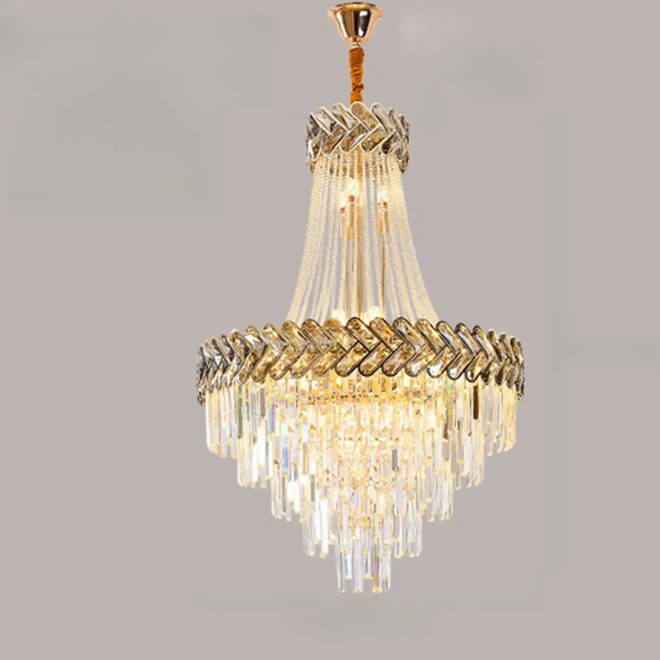 Luxury Geometric Modern Crystal Sphere Chandelier Image - 17