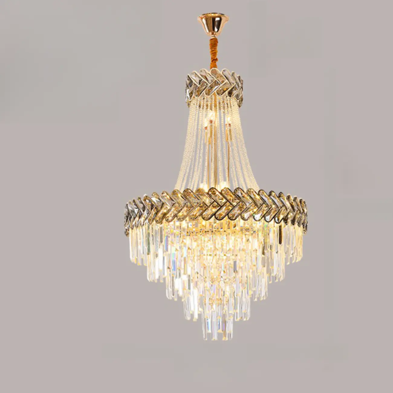 Luxury Geometric Modern Crystal Sphere Chandelier Image - 18 | homeyfad
