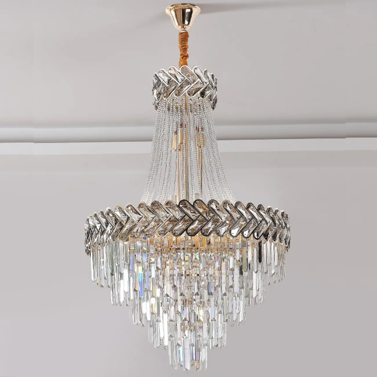 Luxury Geometric Modern Crystal Sphere Chandelier Image - 19 | homeyfad