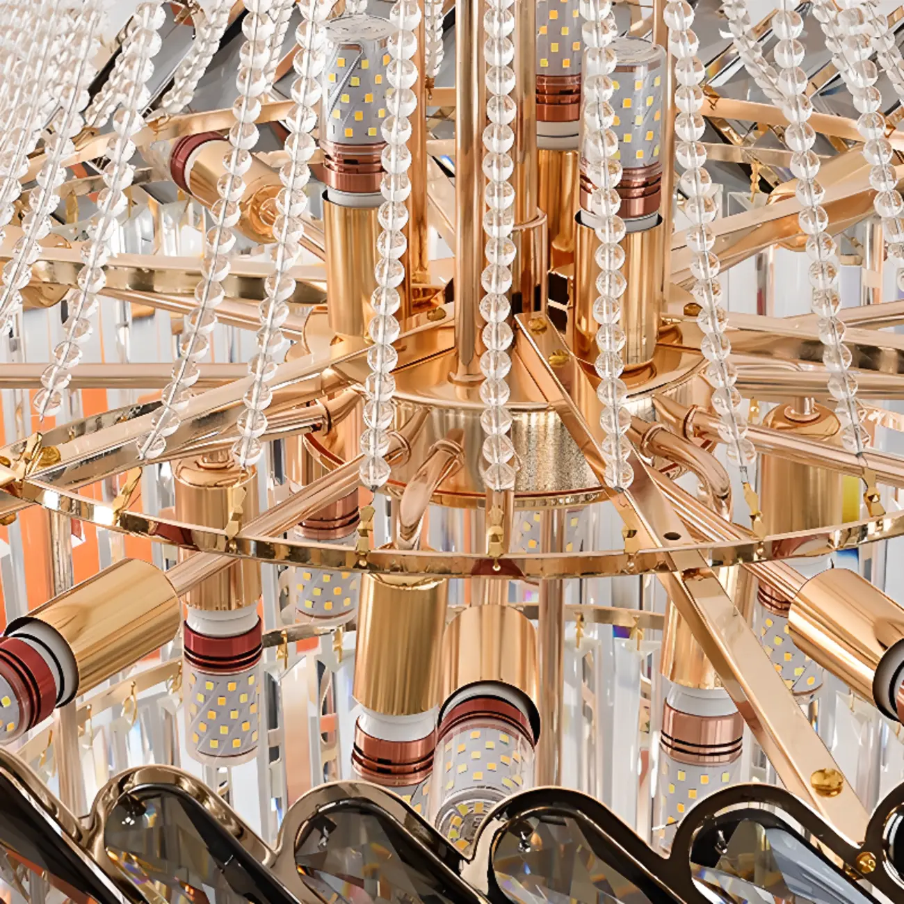 Luxury Geometric Modern Crystal Sphere Chandelier Image - 23 | homeyfad