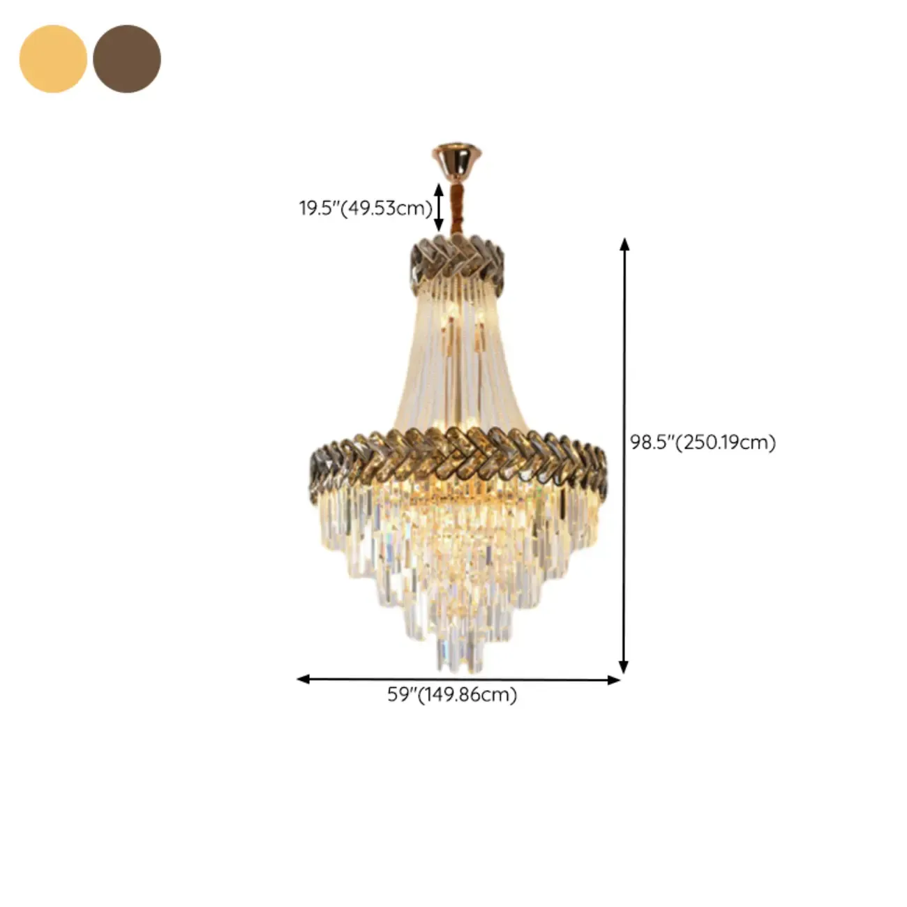 Luxury Geometric Modern Crystal Sphere Chandelier Image - 32