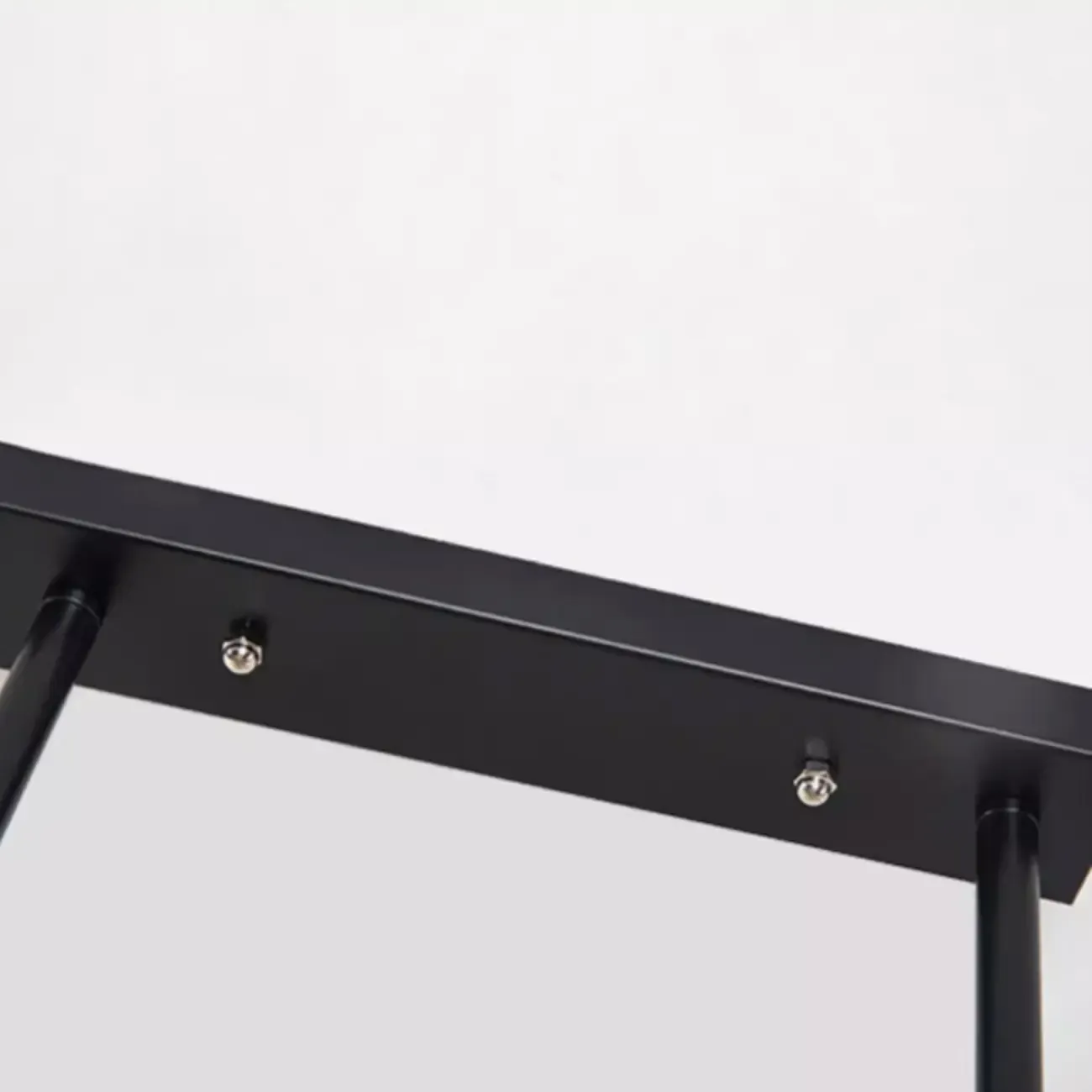 Industrial Rectangle Black Metal Adjustable Kitchen Island Light Image - 14