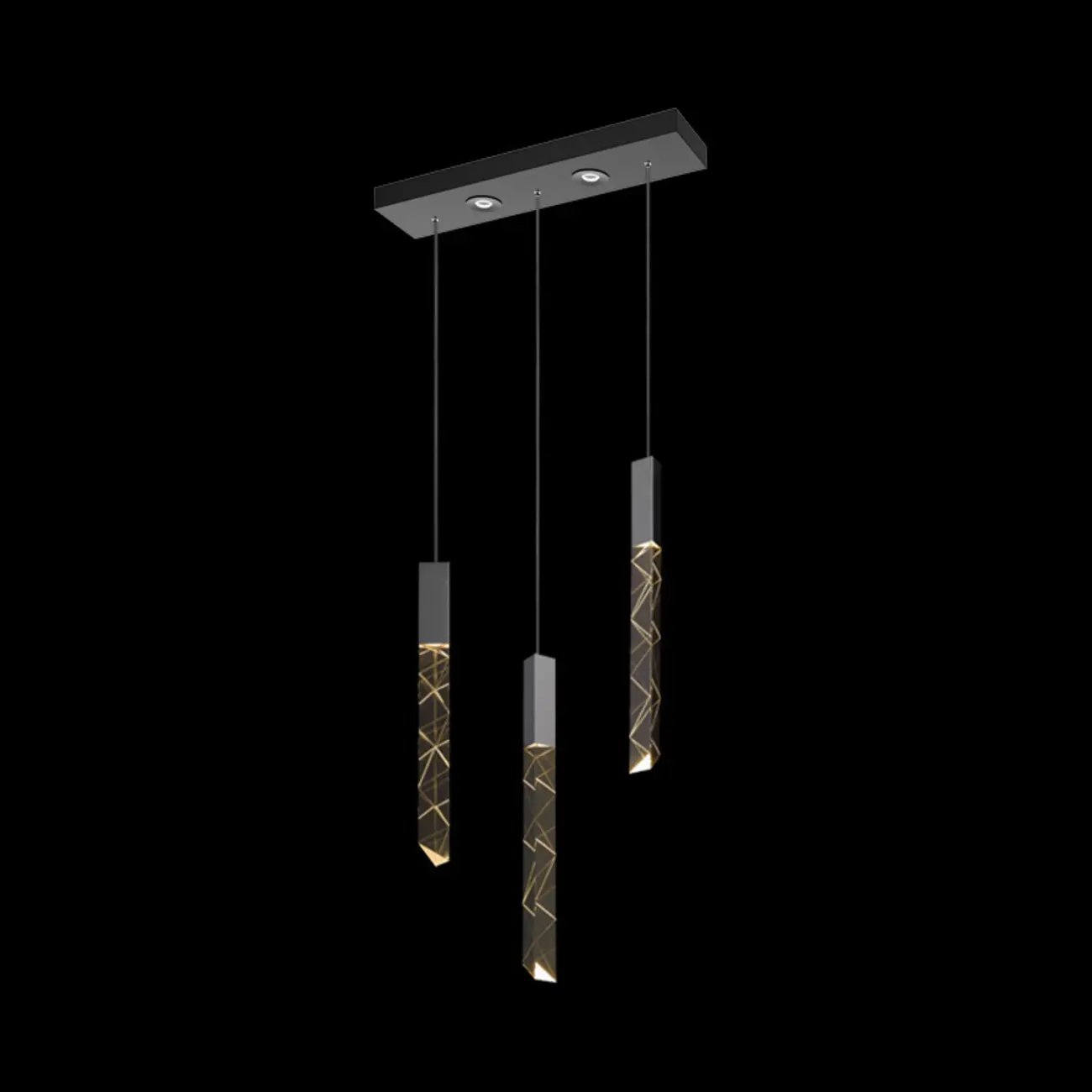 Trendy Modern Adjustable Crystal Pendant Light Image - 3 | homeyfad