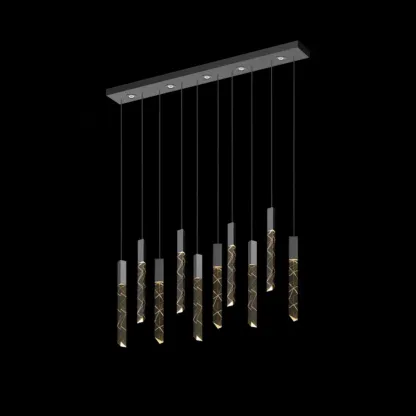 Trendy Modern Adjustable Crystal Pendant Light Image - 7