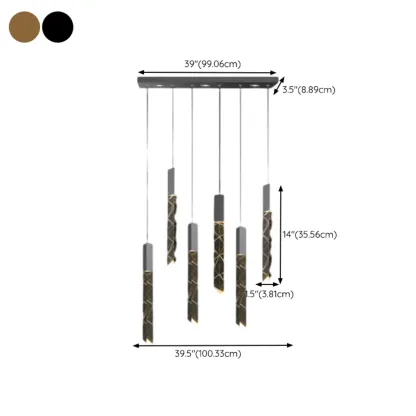 Trendy Modern Adjustable Crystal Pendant Light Image - 16