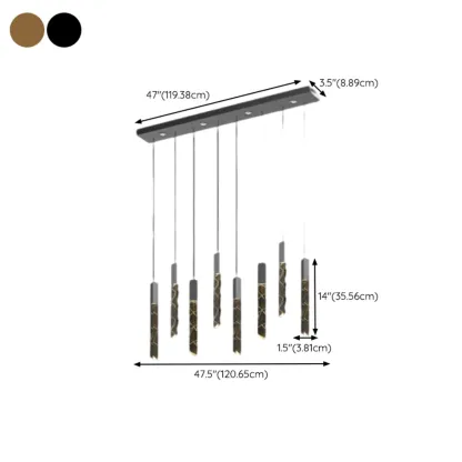 Trendy Modern Adjustable Crystal Pendant Light Image - 17