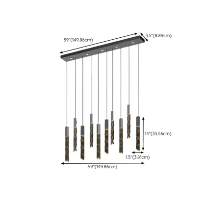 Trendy Modern Adjustable Crystal Pendant Light Image - 18