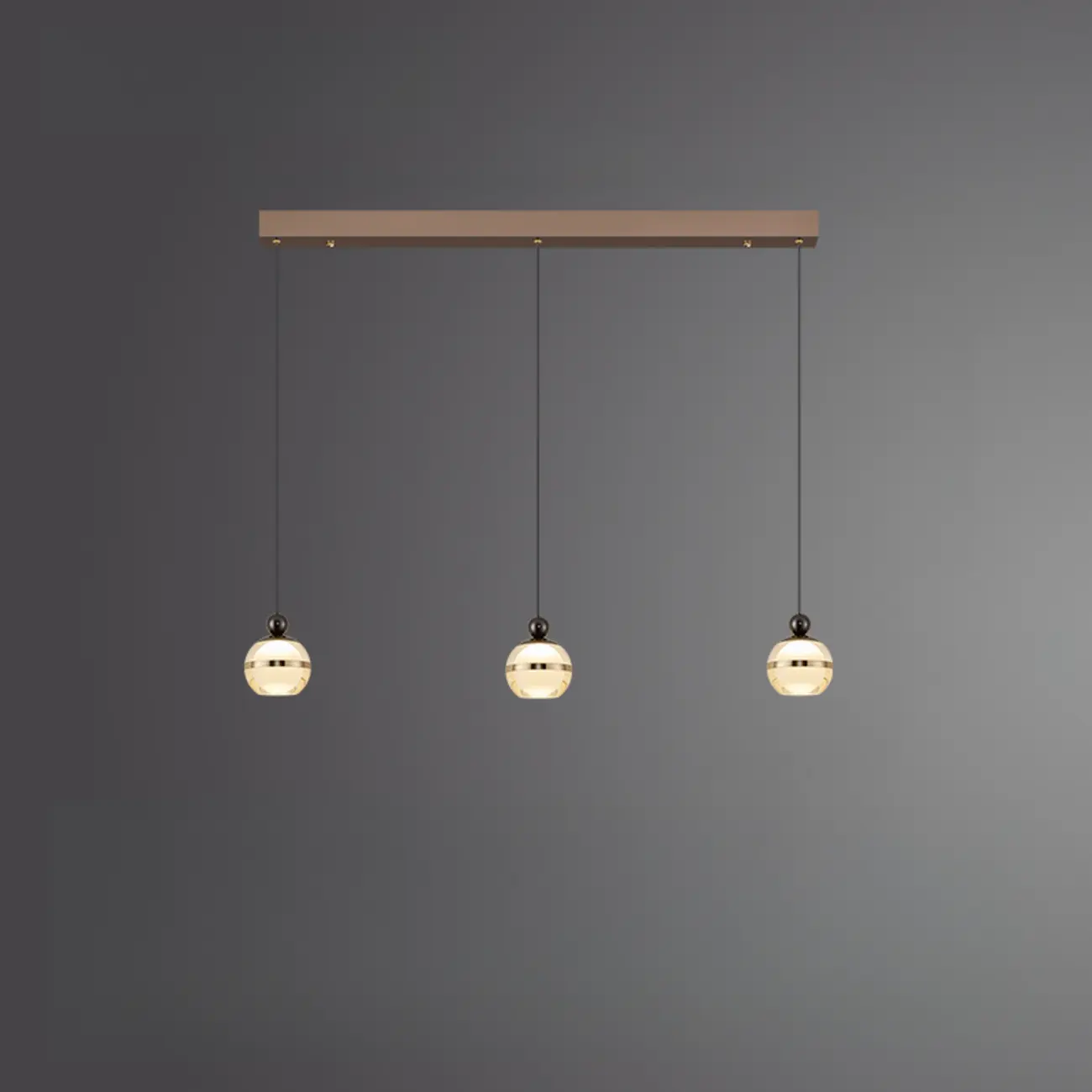 Modern Gold Glass Adjustable Island Pendant Light for Dining Area Image - 4 | homeyfad