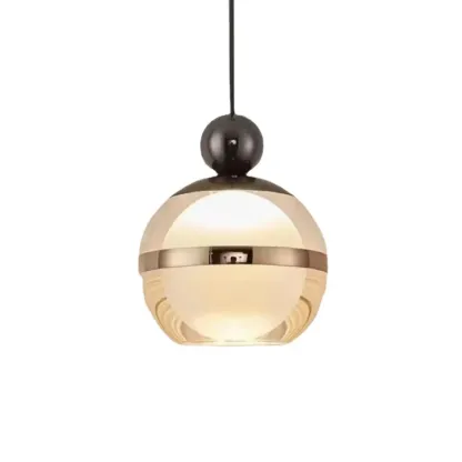 Modern Gold Glass Adjustable Island Pendant Light for Dining Area Image - 6
