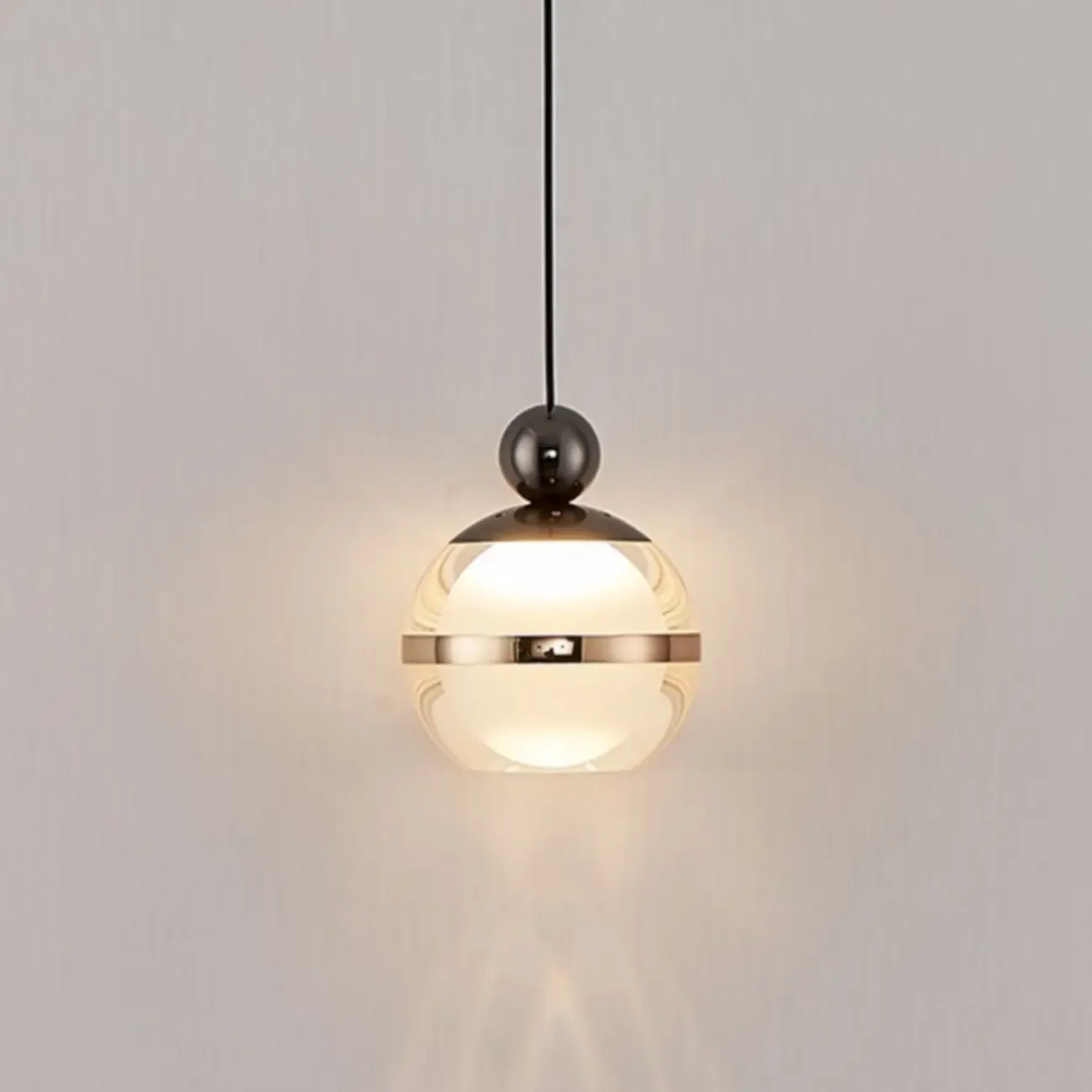 Modern Gold Glass Adjustable Island Pendant Light for Dining Area Image - 7