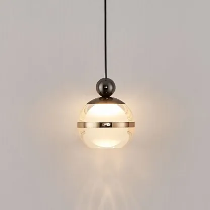 Modern Gold Glass Adjustable Island Pendant Light for Dining Area Image - 7