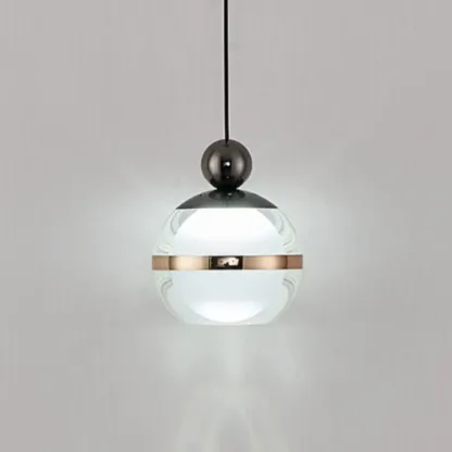 Modern Gold Glass Adjustable Island Pendant Light for Dining Area Image - 8