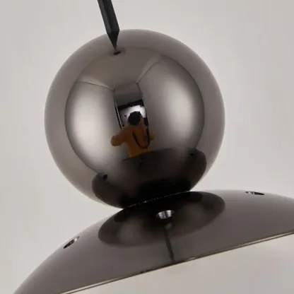 Modern Gold Glass Adjustable Island Pendant Light for Dining Area Image - 11