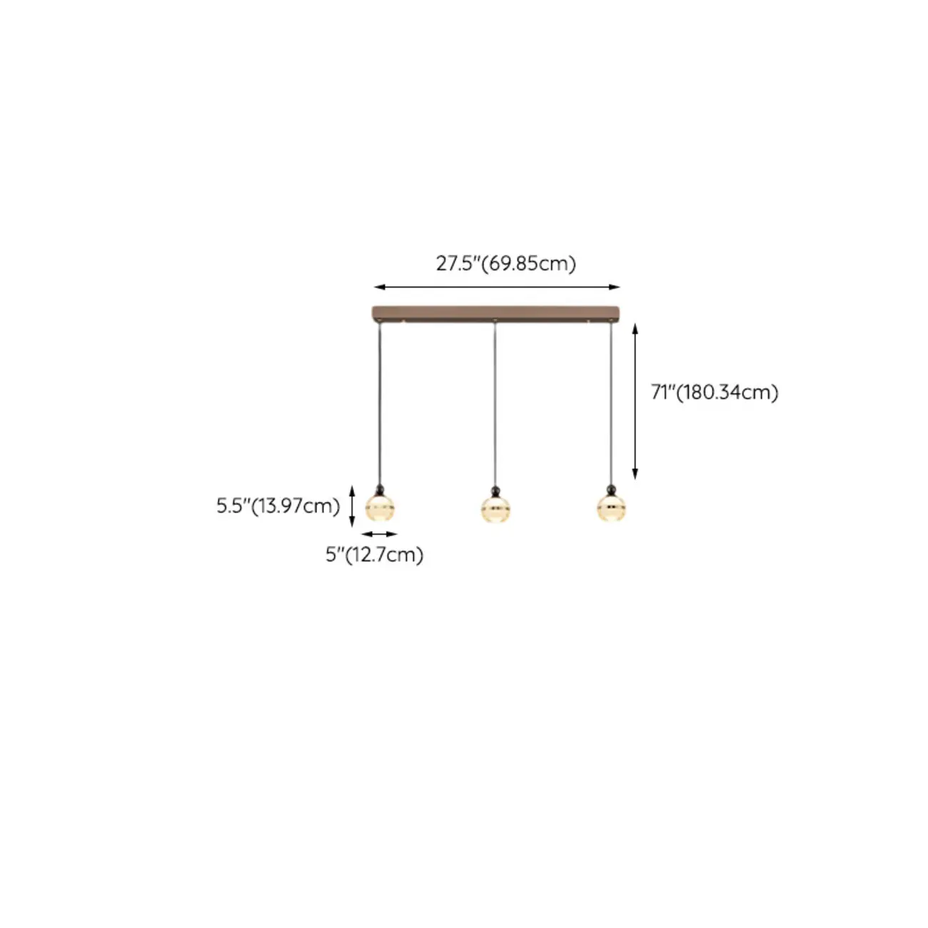 Modern Gold Glass Adjustable Island Pendant Light for Dining Area Image - 13 | homeyfad