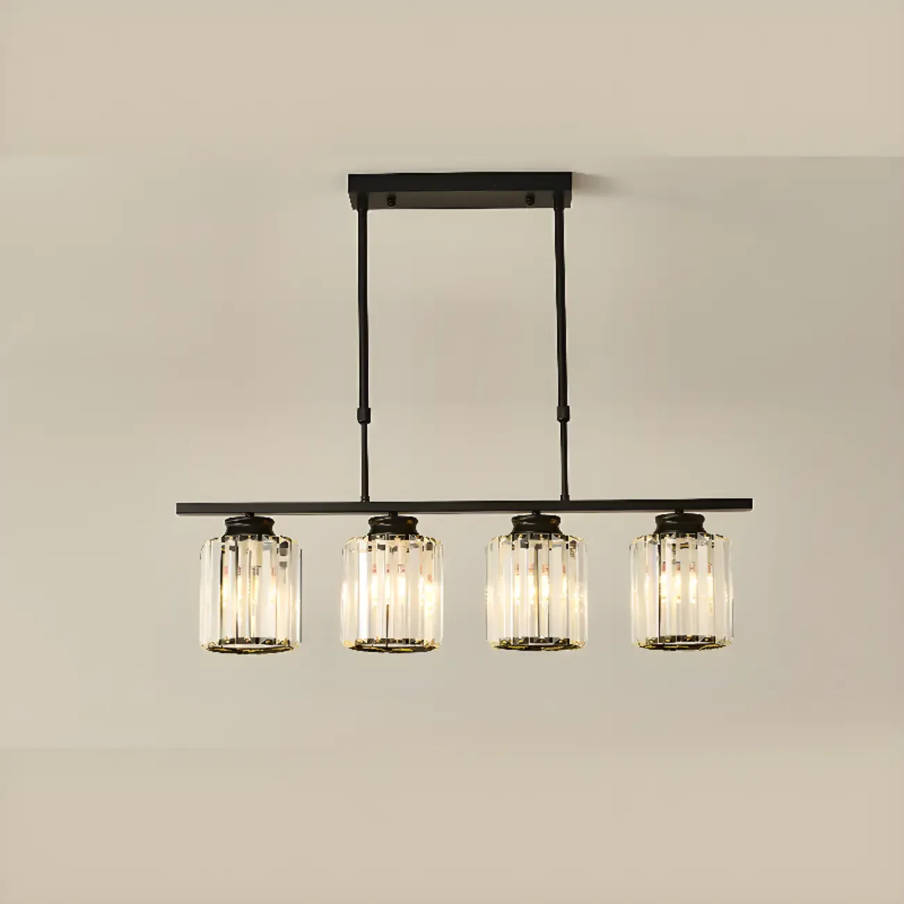 Large Cylinder Glass Island Pendant Light  for Living Room  Image - 6