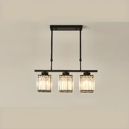 Large Cylinder Glass Island Pendant Light  for Living Room  Image - 10