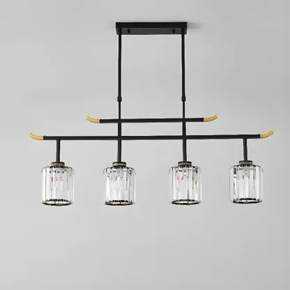 Large Cylinder Glass Island Pendant Light  for Living Room  Image - 11