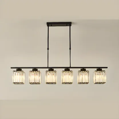 Large Cylinder Glass Island Pendant Light  for Living Room  Image - 15