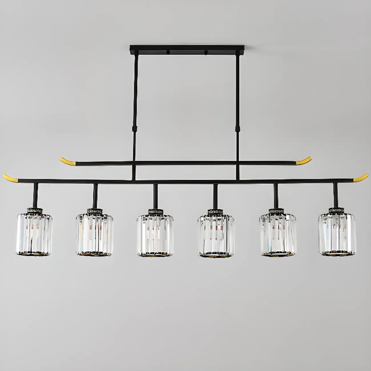 Large Cylinder Glass Island Pendant Light  for Living Room  Image - 16