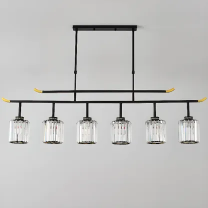 Large Cylinder Glass Island Pendant Light  for Living Room  Image - 16