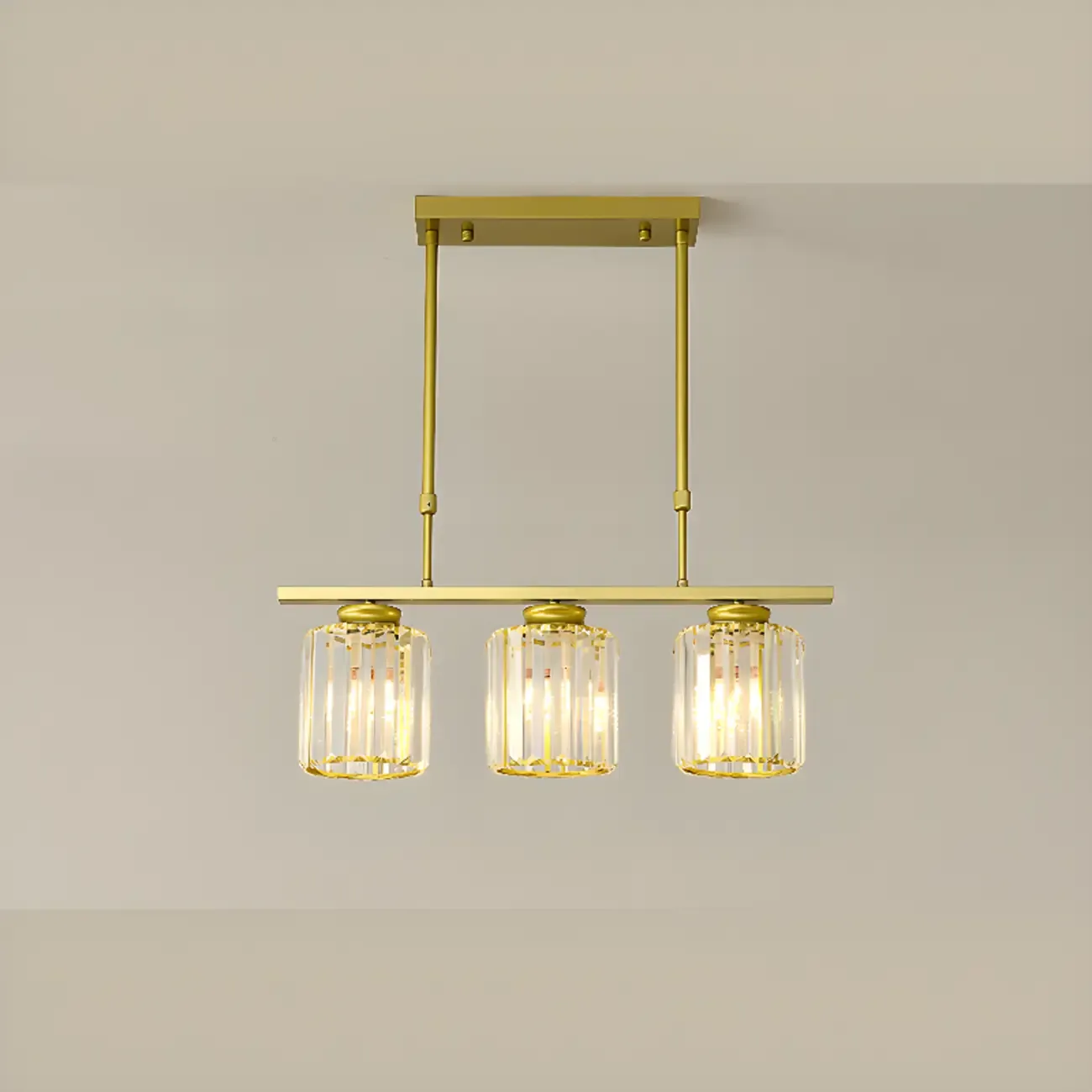 Large Cylinder Glass Island Pendant Light  for Living Room  Image - 18