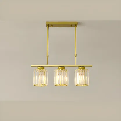 Large Cylinder Glass Island Pendant Light  for Living Room  Image - 18