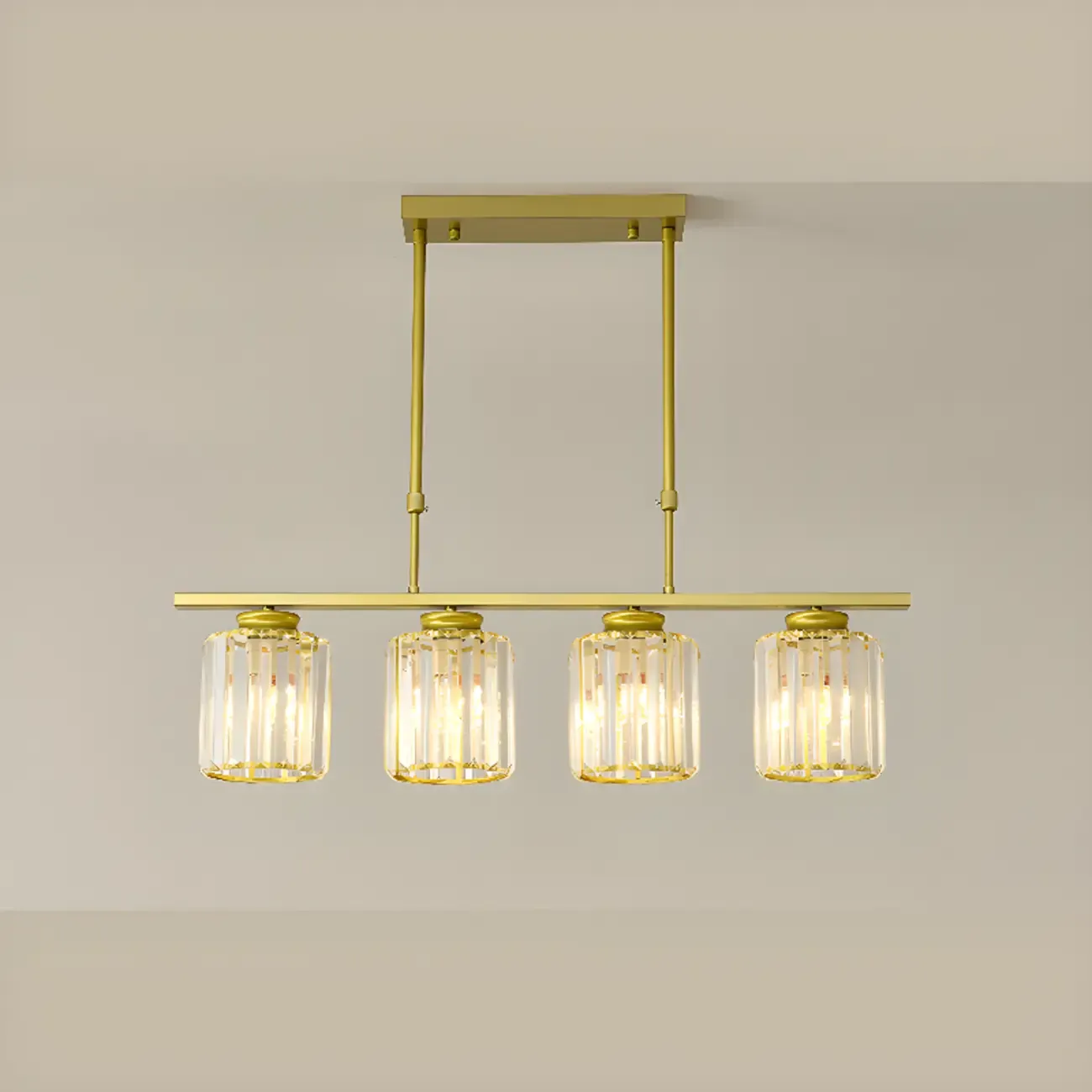 Large Cylinder Glass Island Pendant Light  for Living Room  Image - 20