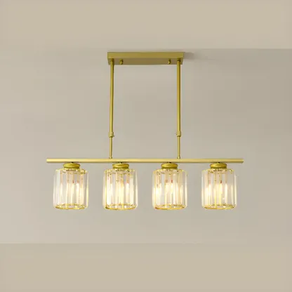 Large Cylinder Glass Island Pendant Light  for Living Room  Image - 20