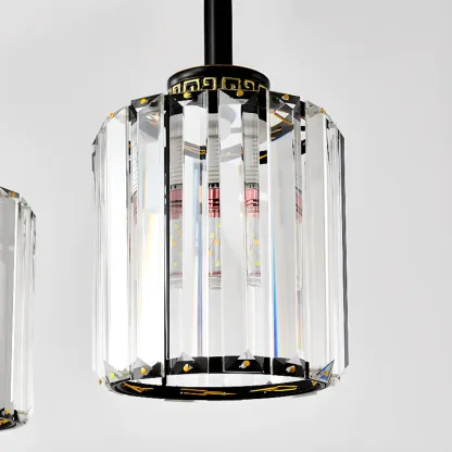 Large Cylinder Glass Island Pendant Light  for Living Room  Image - 26