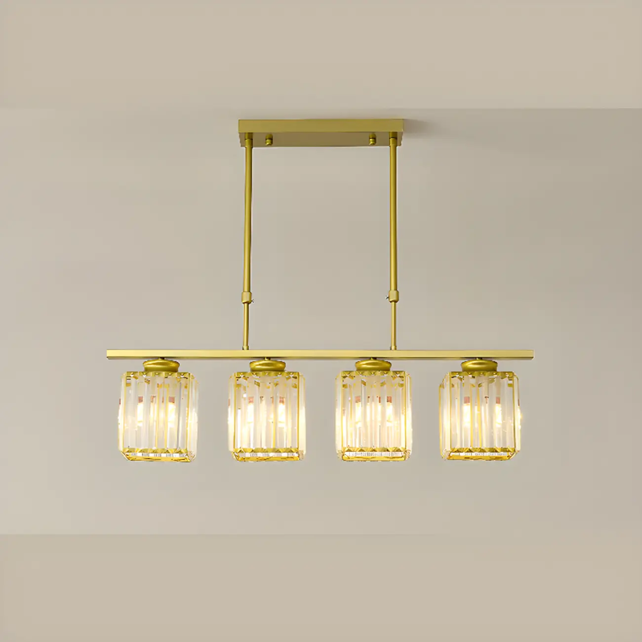 Large Cylinder Glass Island Pendant Light  for Living Room  Image - 27 | homeyfad