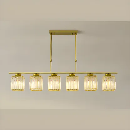 Large Cylinder Glass Island Pendant Light  for Living Room  Image - 31