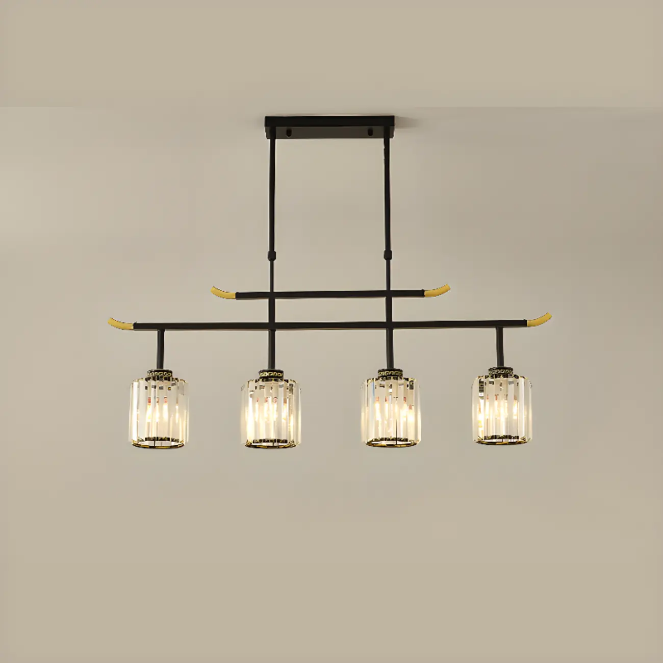 Large Cylinder Glass Island Pendant Light  for Living Room  Image - 32 | homeyfad