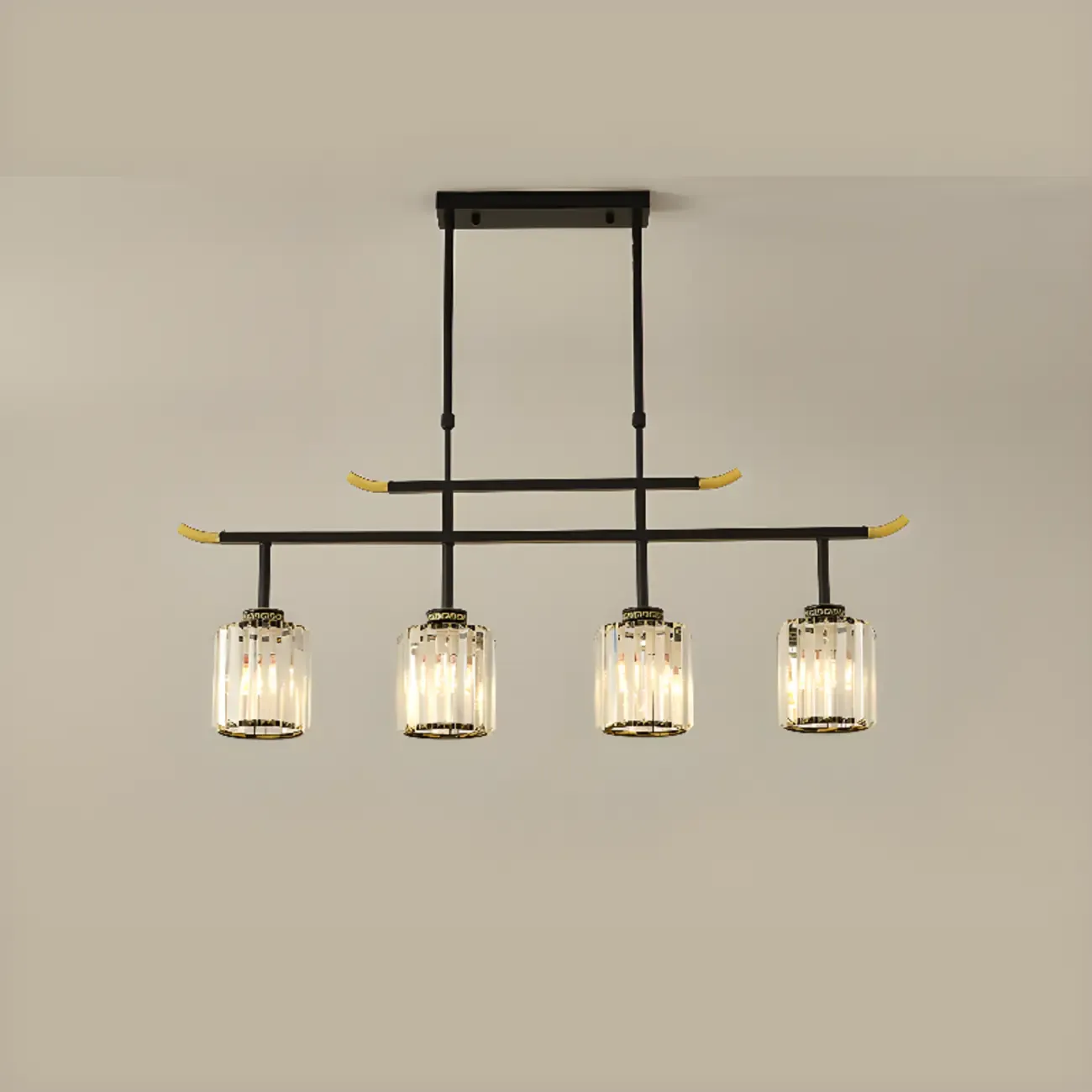 Large Cylinder Glass Island Pendant Light  for Living Room  Image - 32