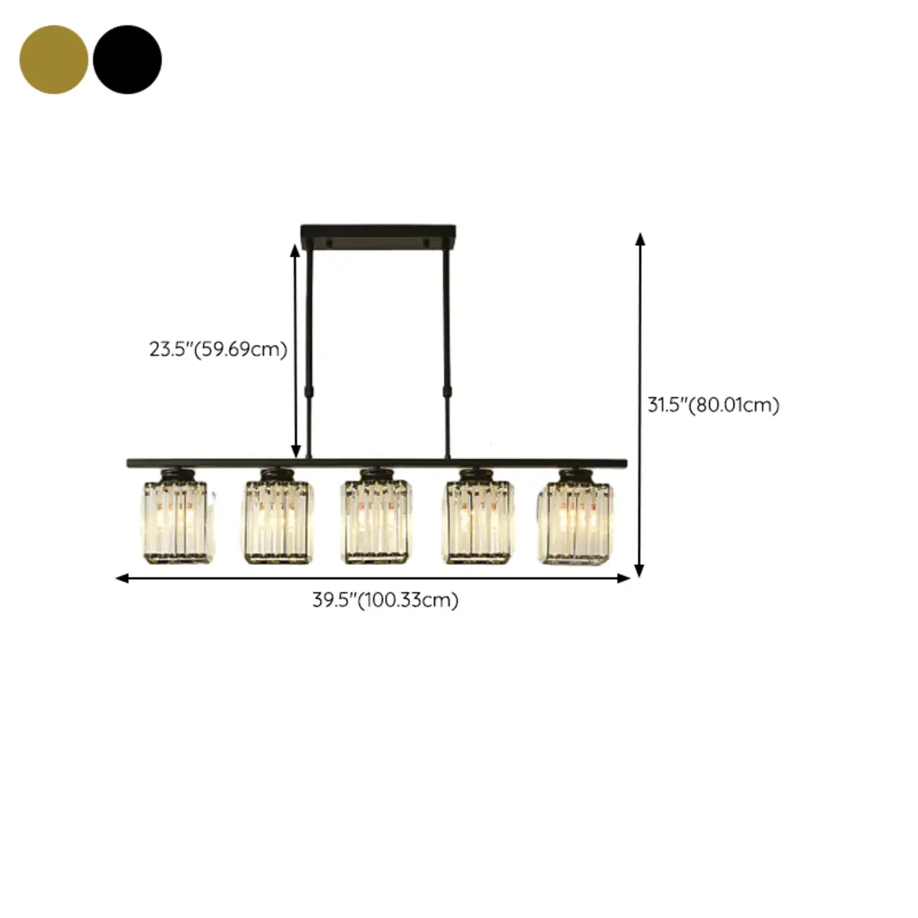 Large Cylinder Glass Island Pendant Light  for Living Room  Image - 43