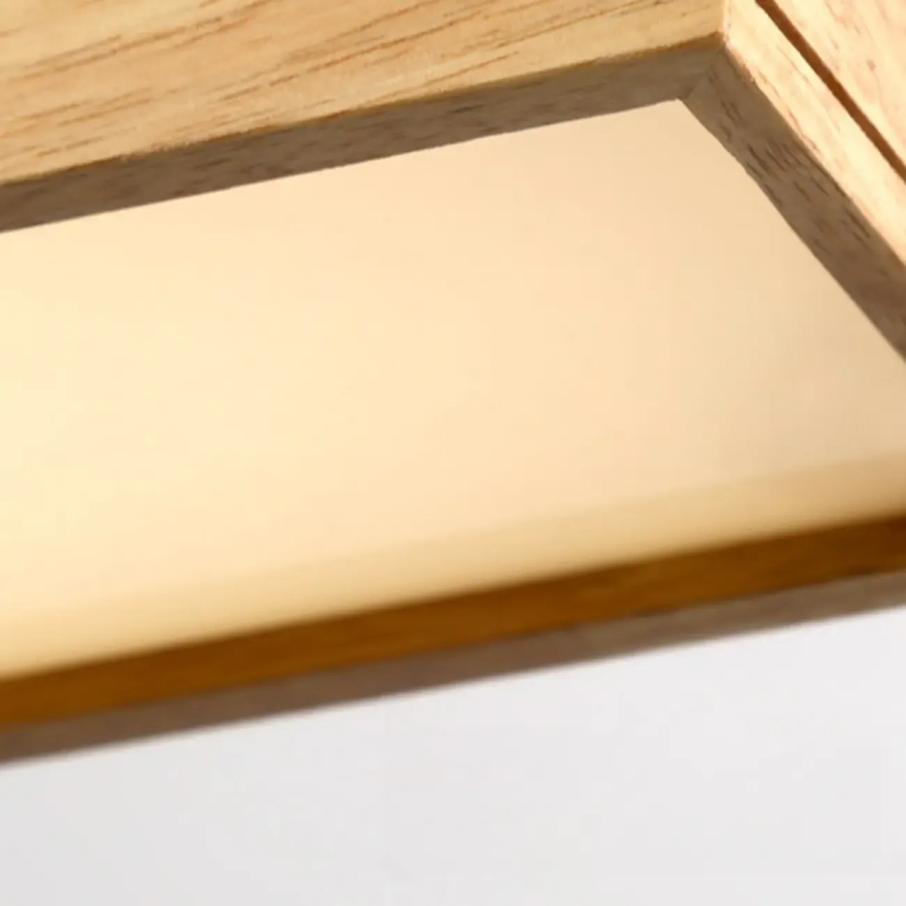 Modern Wood Rectangular LED Kitchen Island Pendant Light Image - 15