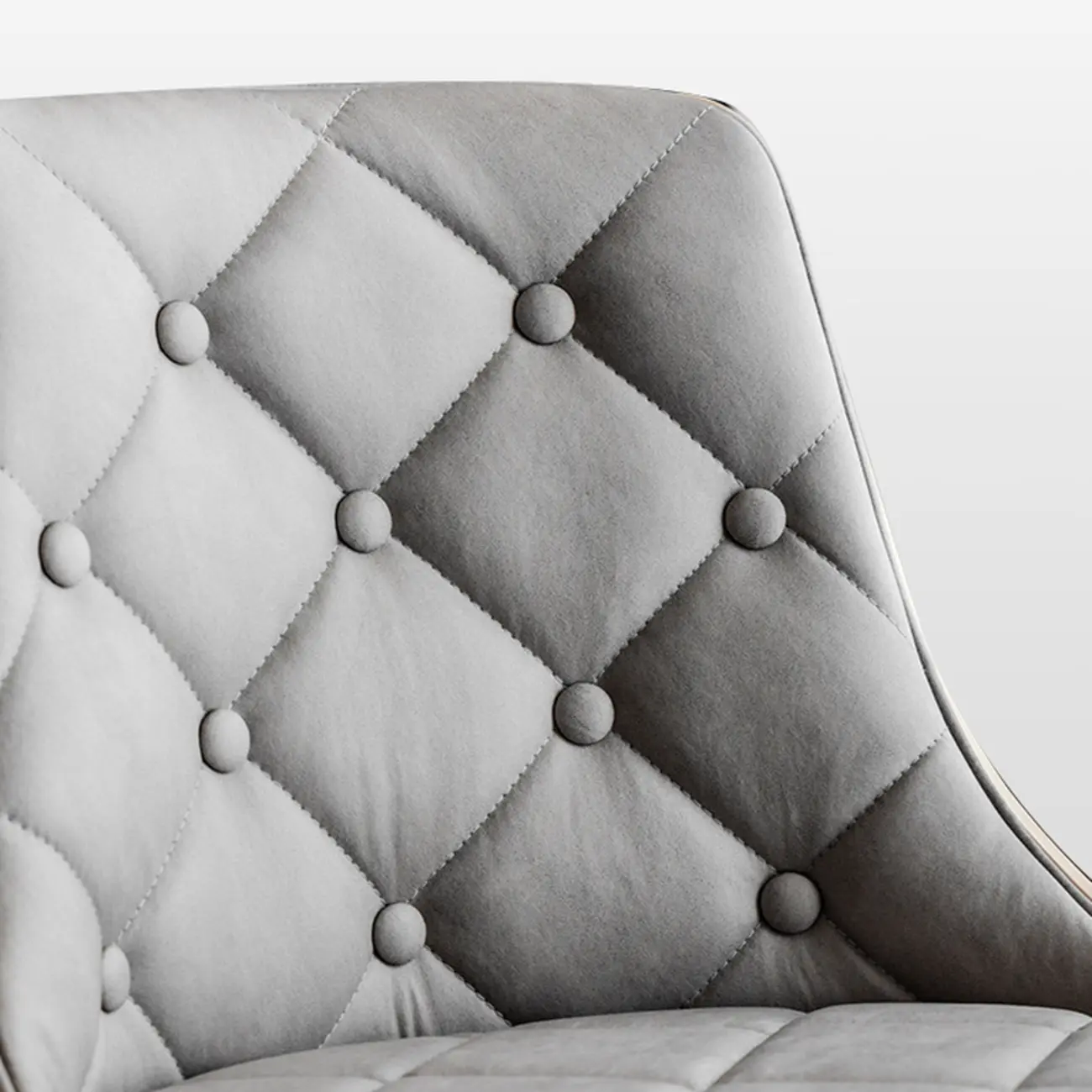 Modern Adjustable Full Back Tufted Leather Bar Stool Image - 4 | homeyfad