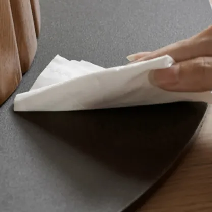 Simplistic Natural Ash Wood Round Dining Table Image - 8