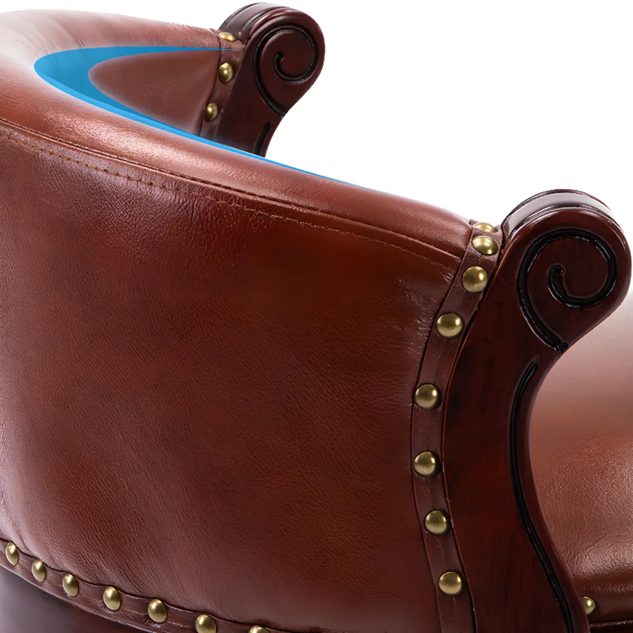 Solid Wood Leather Swivel Counter Stools with Backs Image - 13 | homeyfad