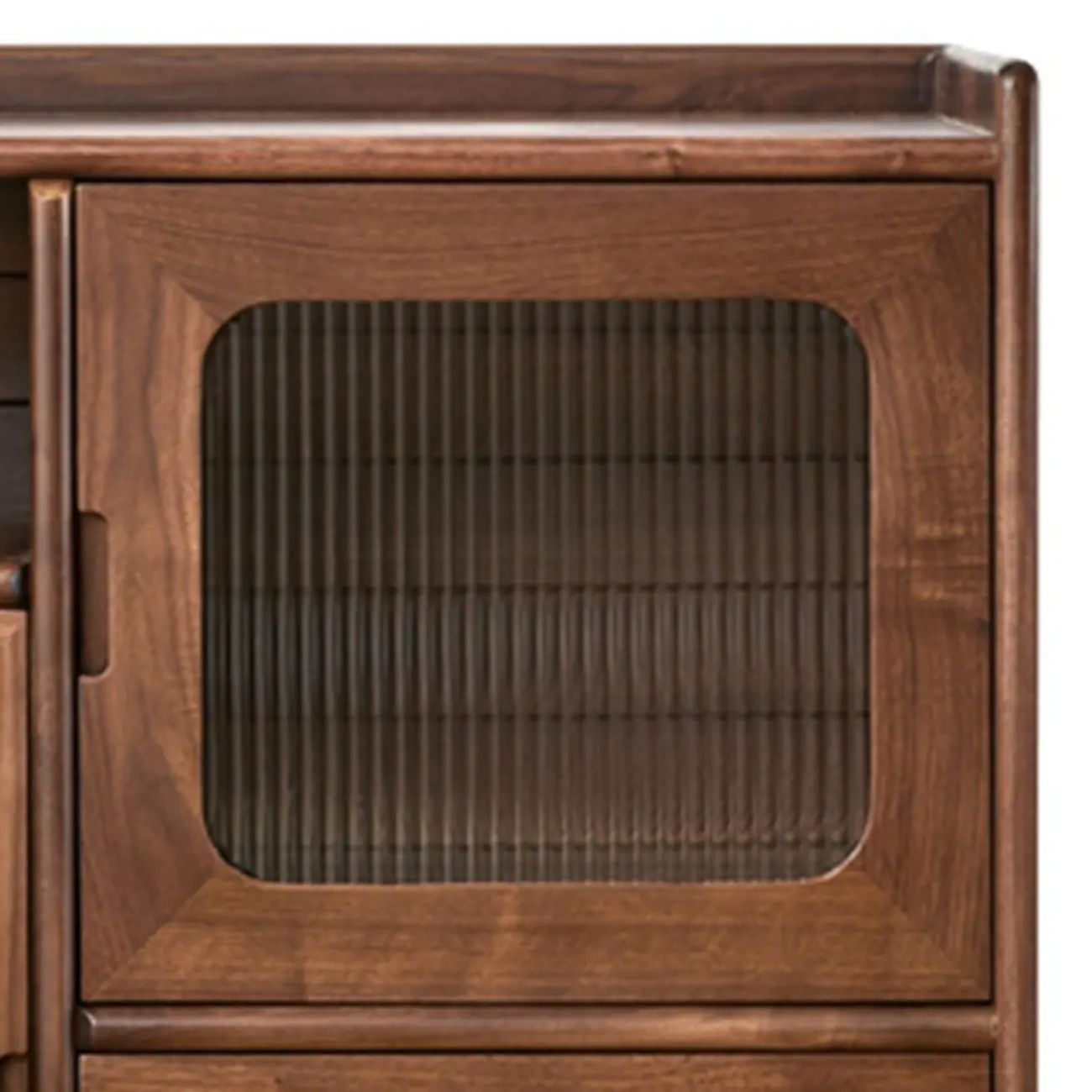 Contemporary Wood Sepia Storage Sideboard with Drawers Image - 7 | homeyfad