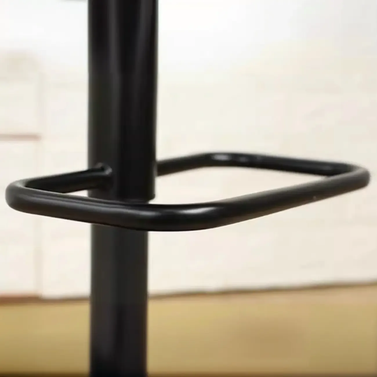 Leather Low Back Adjustable Swivel Sleek Bar Stools Image - 6