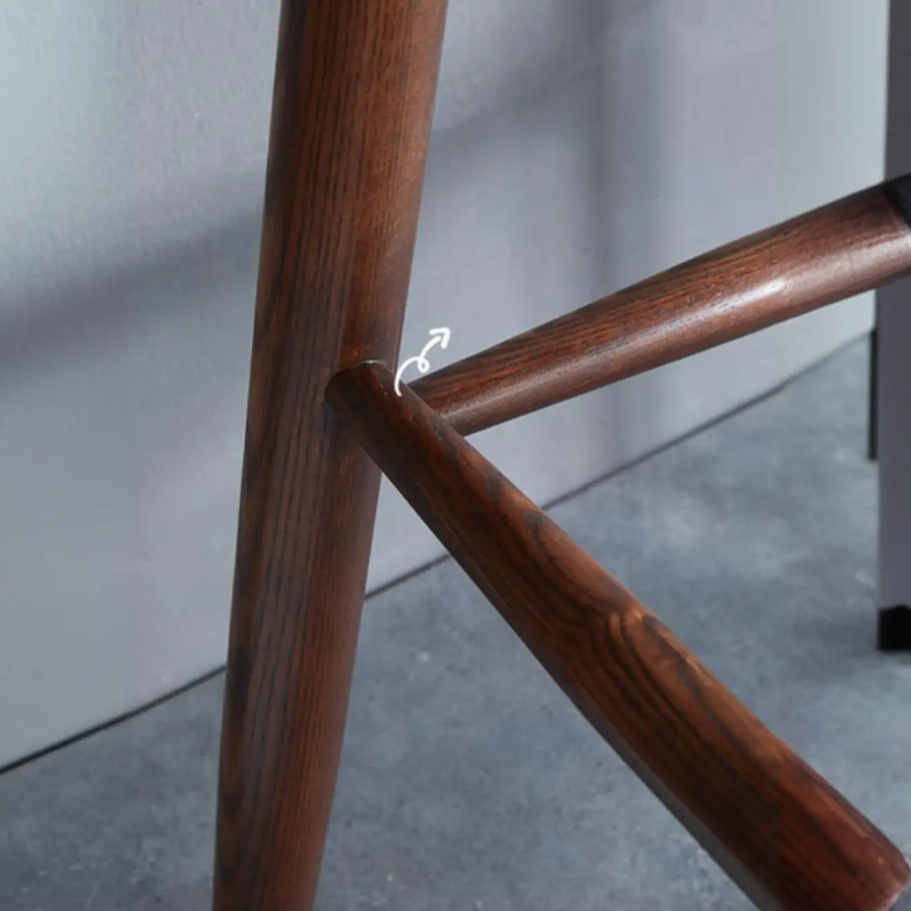 Rustic Wooden Bar Stool with Ergonomic Design Image - 10 | homeyfad