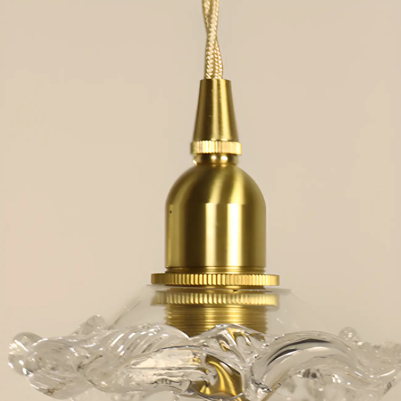 Elegant Glass Flower Kitchen Pendant Lighting Height Adjustable Image - 8 | homeyfad