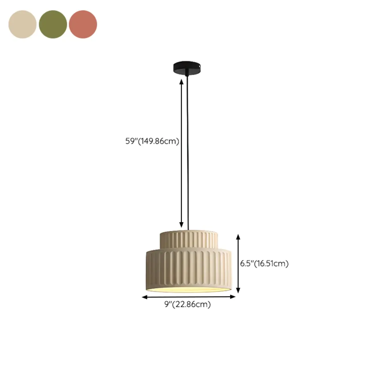 Modern Resin Pendant Light for Kitchen Island