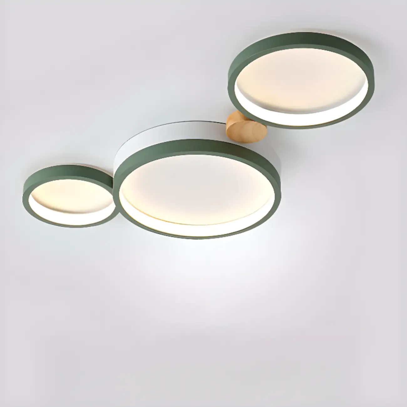 Creative Acrylic Circle LED Flush Ceiling Light in 6 Lights Image - 6 | homeyfad