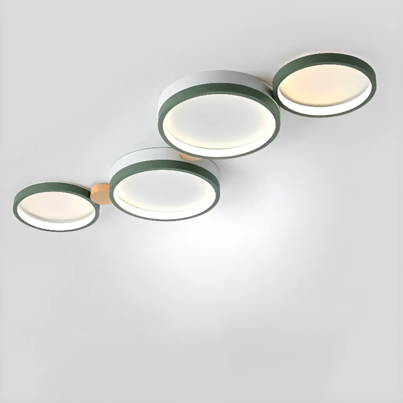 Creative Acrylic Circle LED Flush Ceiling Light in 6 Lights Image - 7 | homeyfad