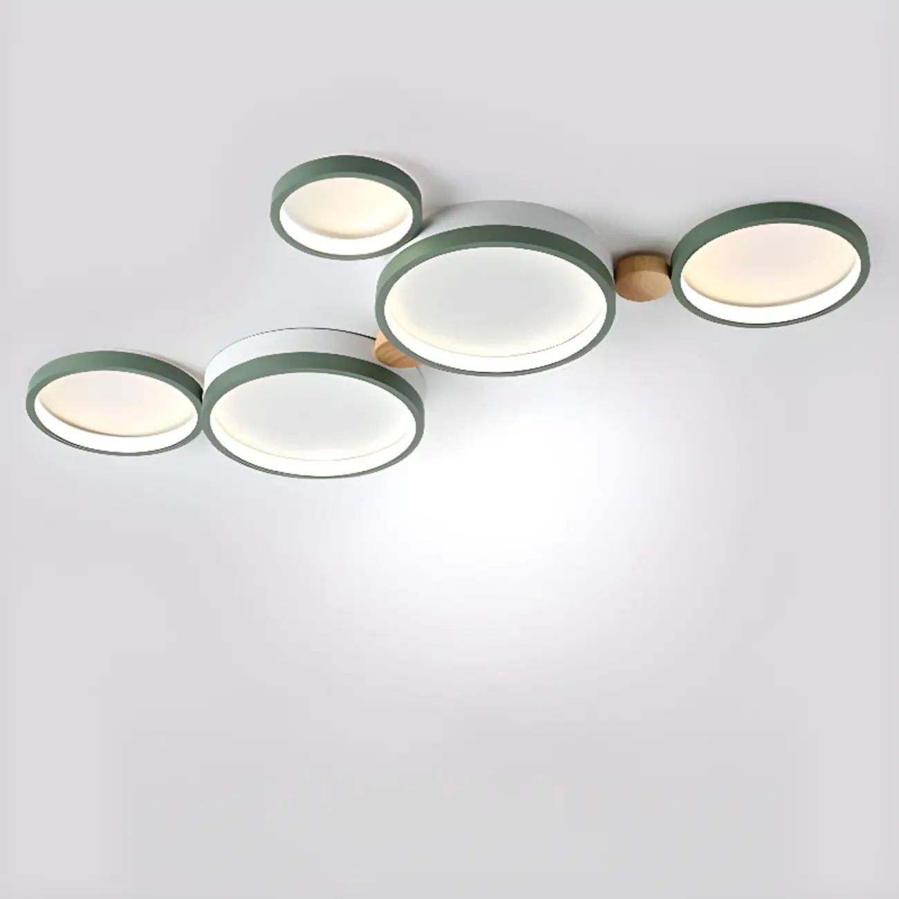 Creative Acrylic Circle LED Flush Ceiling Light in 6 Lights Image - 8 | homeyfad