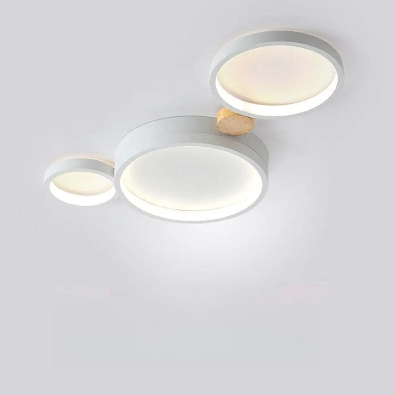 Creative Acrylic Circle LED Flush Ceiling Light in 6 Lights Image - 11 | homeyfad