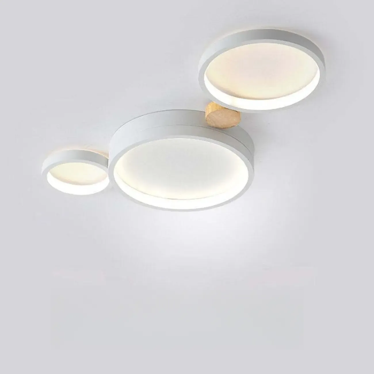 Creative Acrylic Circle LED Flush Ceiling Light in 6 Lights Image - 11